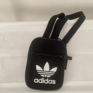 Adidas Black and White Belt Bag